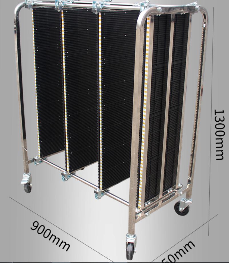 ESD cart anti-static slot plates and buckle fixing for PCB batch transfer